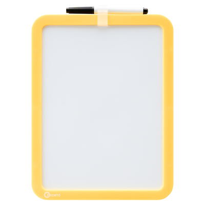 Premto Magnetic White Board With Dry Wipe Marker - Sunshine Yellow - 285x215mm