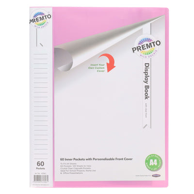 Premto Pastel A4 60 Pockets Display Book - Wild Orchid