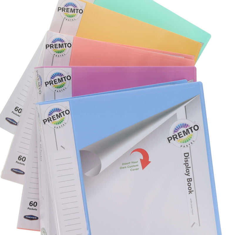 Premto Pastel A4 60 Pockets Display Book - Mint Magic