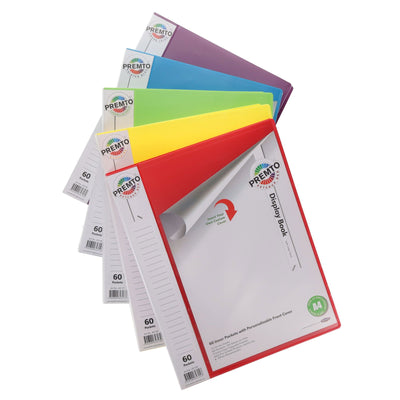 Premto A4 60 Pockets Display Book - Ketchup Red