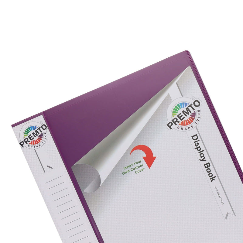 Premto A4 60 Pockets Display Book - Grape Juice