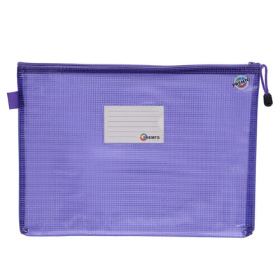 Premto A4+ Extra Durable Mesh Wallet with Zip - Heather Haze