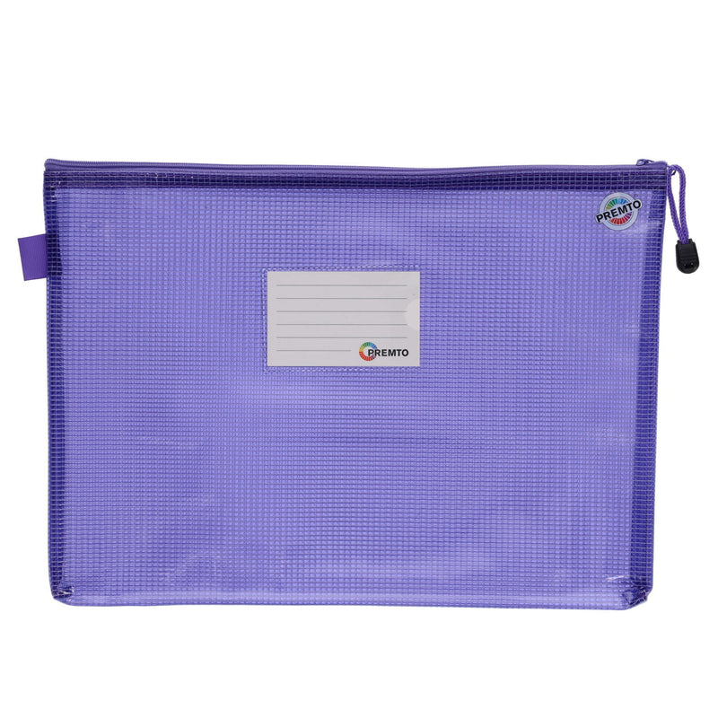 Premto A4+ Extra Durable Mesh Wallet with Zip - Heather Haze