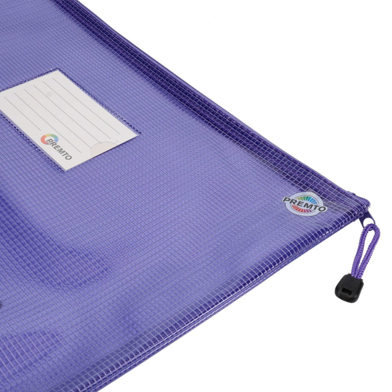 Premto A4+ Extra Durable Mesh Wallet with Zip - Heather Haze