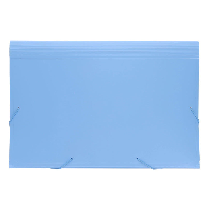 Premto Pastel A4+ 12 Part Expanding File - Cornflower Blue