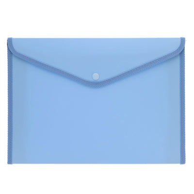 Premto Pastel A4+ Button Wallet - Cornflower Blue