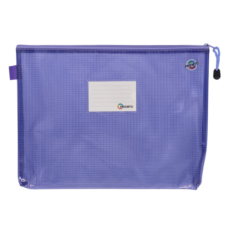 Premto Pastel A4+ Extra Durable Mesh Storage Wallet - Pack of 5