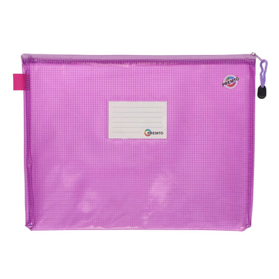 Premto Pastel A4+ Extra Durable Mesh Storage Wallet - Pack of 5