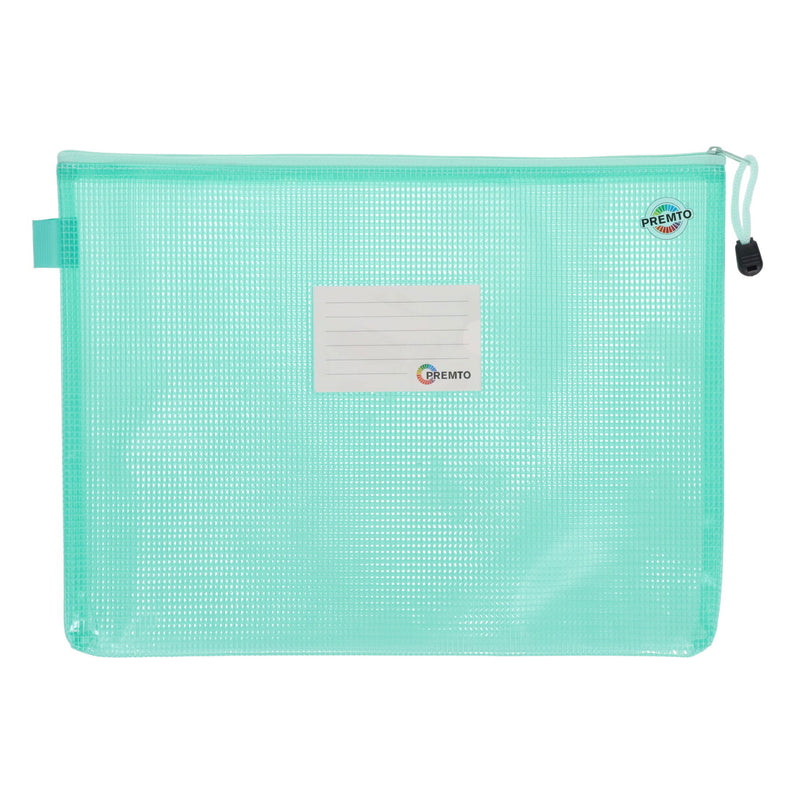 Premto Pastel A4+ Extra Durable Mesh Storage Wallet - Pack of 5
