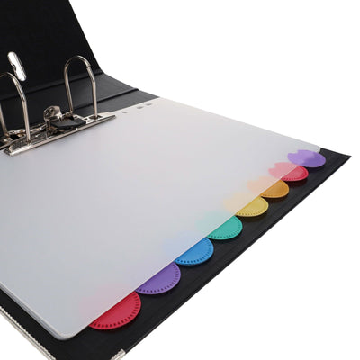 Premier Office A4 Designer Subject Dividers - Round Tab Design - 8 Tabs