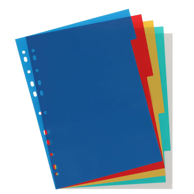 Concept Extra Strong Plastic Subject Dividers - 5 Dividers