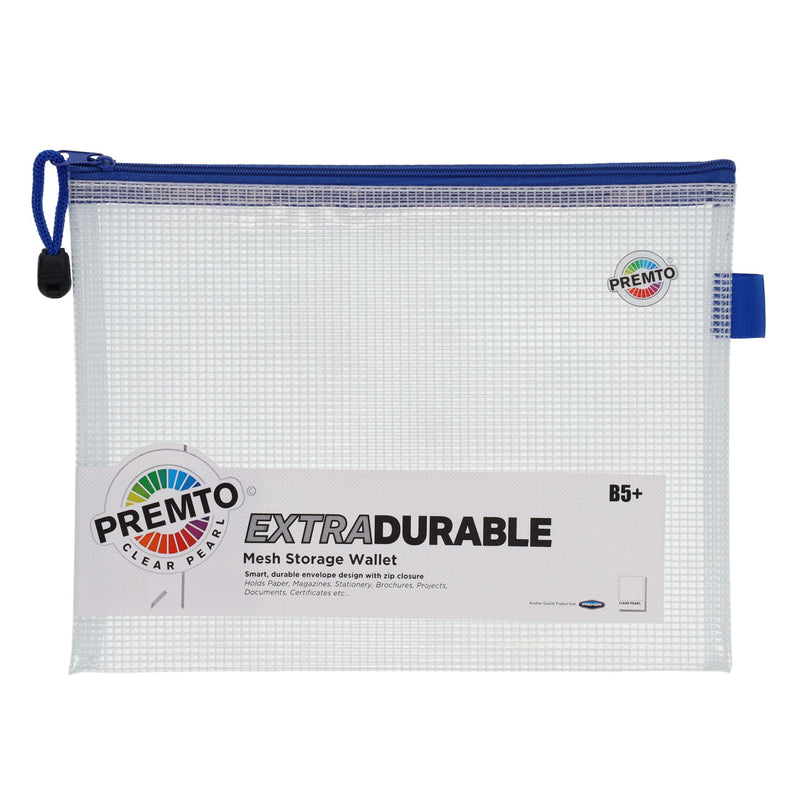 Premto B5 Extra Durable Mesh Wallet - Clear Pearl