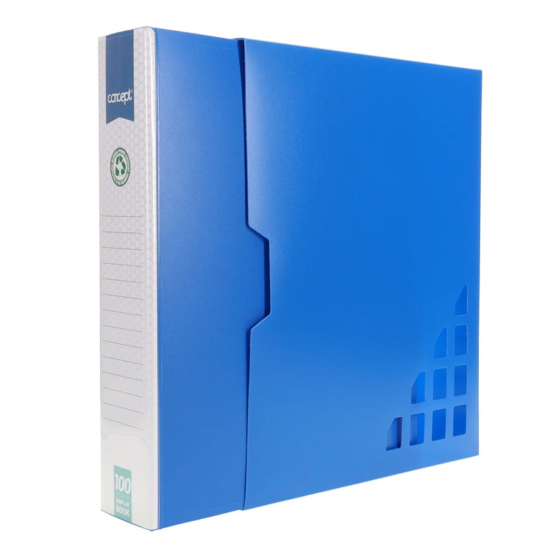Concept A4 Display Book - Blue - 100 Pockets