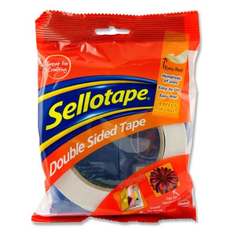 Sellotape Double Sided Tape - Easy Tear - 25mm x 33m