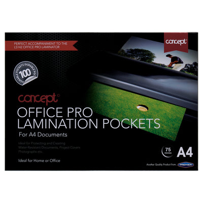 Concept A4 Office Pro Laminating Pouches - Pack of 100