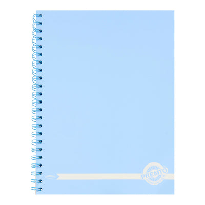 Premto Pastel A4 Wiro Notebook - 200 Pages - Cornflower Blue
