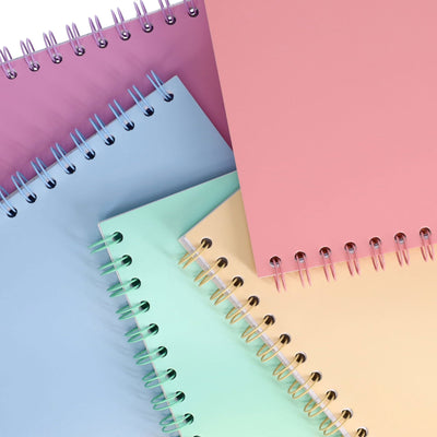 Premto Pastel A5 Wiro Notebook - 200 Pages - Wild Orchid