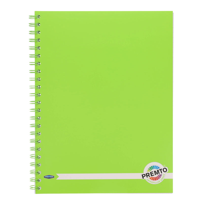 Premto A4 Wiro Notebook PP - 200 Pages - Caterpillar Green