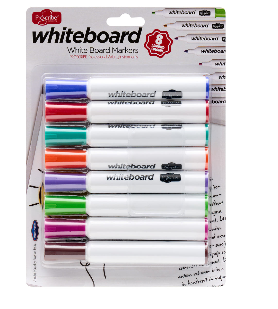 Pro:Scribe Dry Wipe Whiteboard Markers Intense Pack of