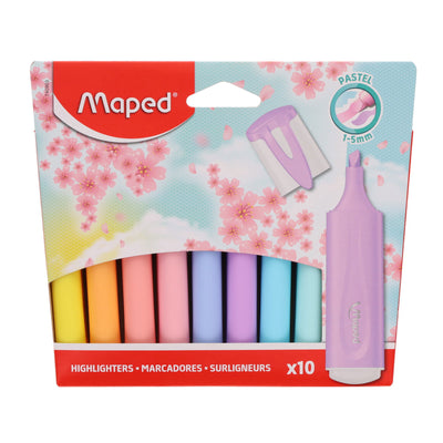 Maped Highlighters - Pastel - Pack of 10