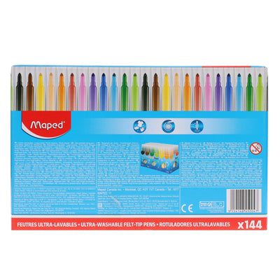 Maped Schoolpack Color'peps Washable Markers Schoolpack - Box of 144