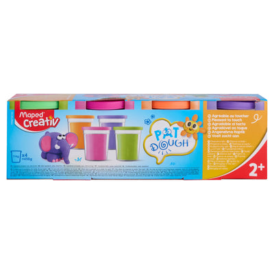 Maped Set of 4 Tubs Play Dough - 4X154g