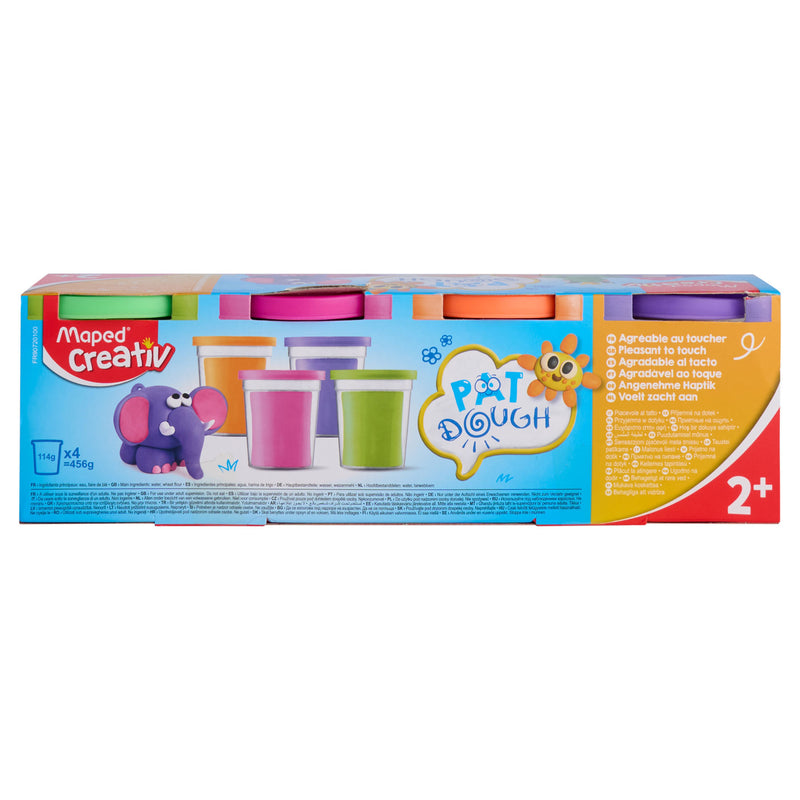 Maped Set of 4 Tubs Play Dough - 4X154g