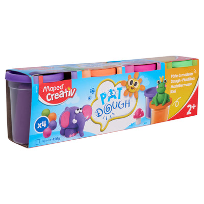 Maped Set of 4 Tubs Play Dough - 4X154g