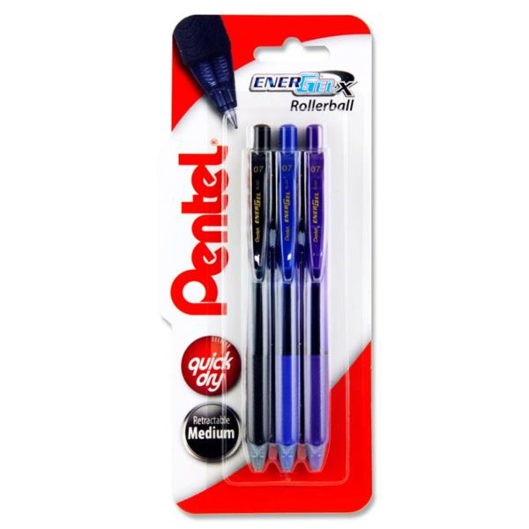 Pentel Energel-X Bl107 Rollerball Gel Pens Pack of - Main Image