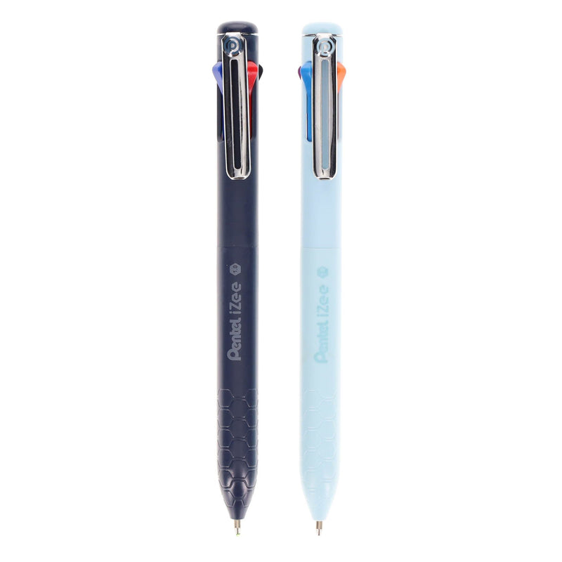 Pentel Izee Colour Retractable Ballpoint Pen Assorted