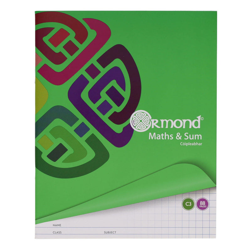 Ormond Multipack | C3 Sum Copies - Squared Paper - 88 Pages - Pack of 5