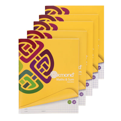 Ormond Multipack | C3 Sum - Squared Paper - 120 Pages Pack of 5