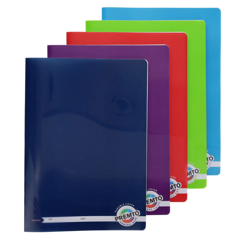 Premto A4 Durable Cover Manuscript Book S1 - 120 Pages - Admiral Blue