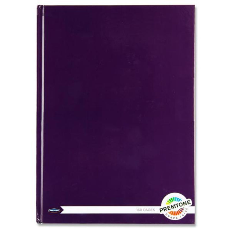 Premto A4 Hardcover Notebook - 160 Pages - Grape Juice Purple
