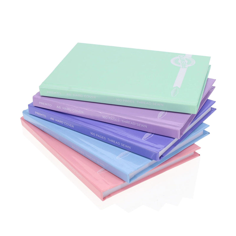 Premto Pastel A6 Hardcover Notebook - 160 Pages - Pastel - Heather Haze