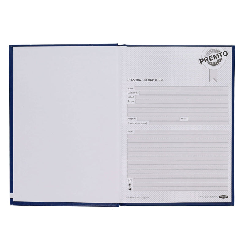 Premto A5 Hardcover Notebook - 160 Pages - Admiral Blue