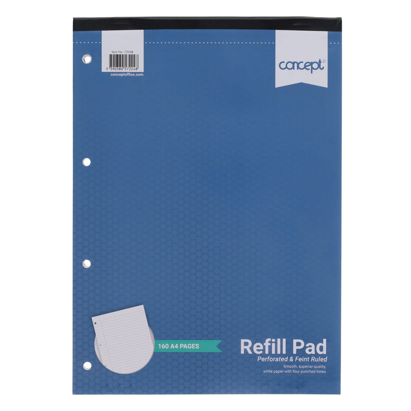 Concept Office A4 Top Bound Refill Pad  - 160 Pages