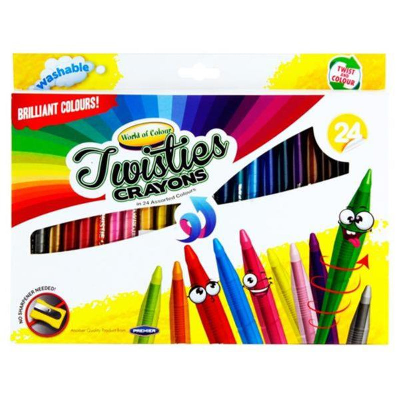 World of Colour Twisties Crayons - Pack of 24