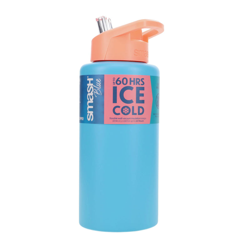 Smash Stainless Steel Bottle - 1 Litre - Blue