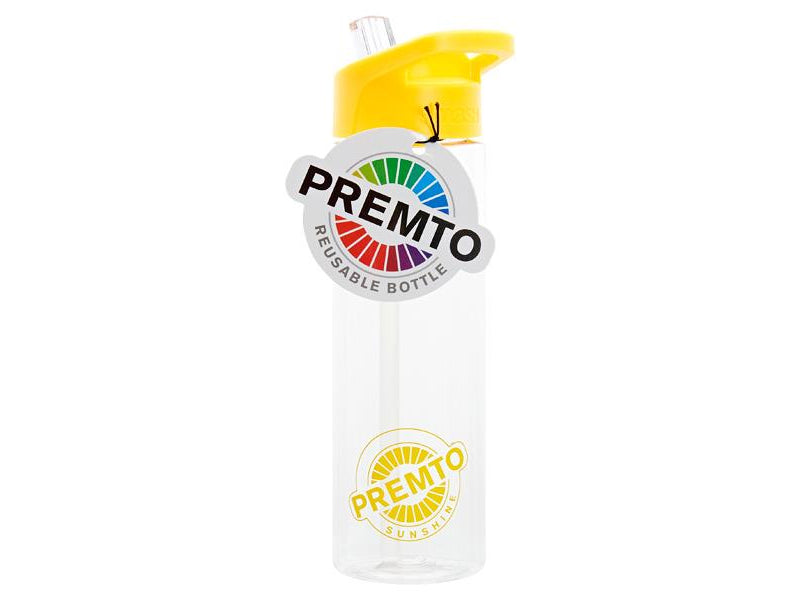 Premto 700ml Tritan Bottle - Clear - Sunshine Yellow