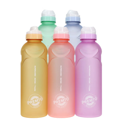 Premto 500ml Stealth Soft Touch Bottle - Pastel - Cornflower Blue