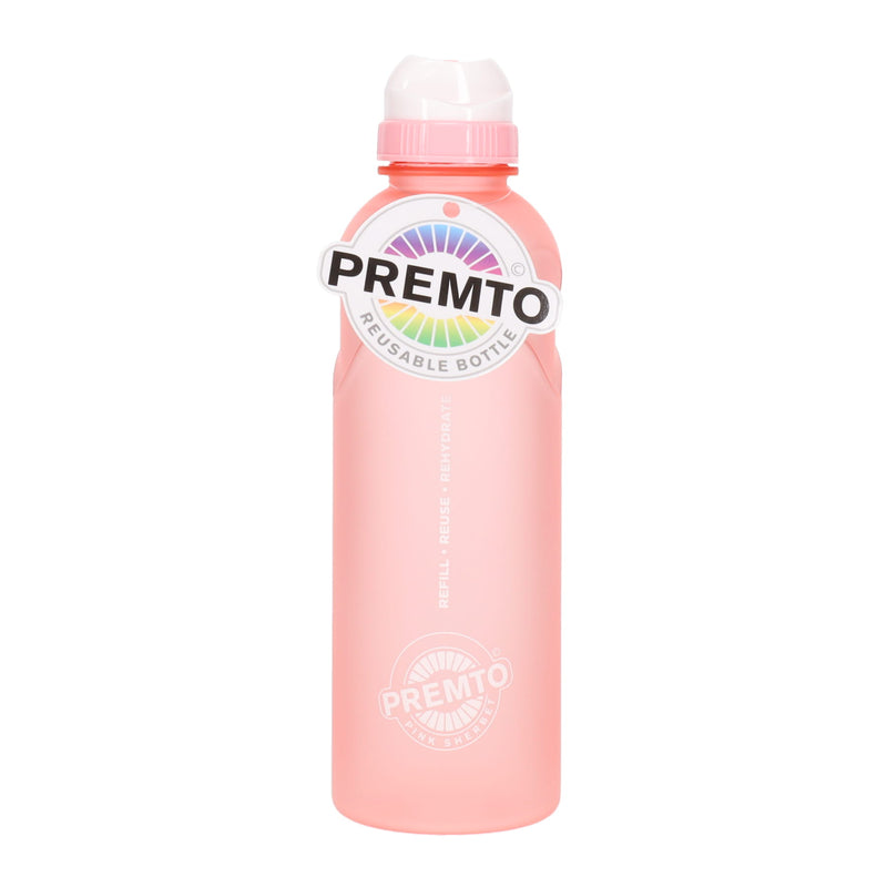Premto 500ml Stealth Soft Touch Bottle - Pastel - Pink Sherbet