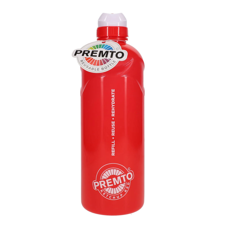 Premto 1 Litre Stealth Bottle - Ketchup Red