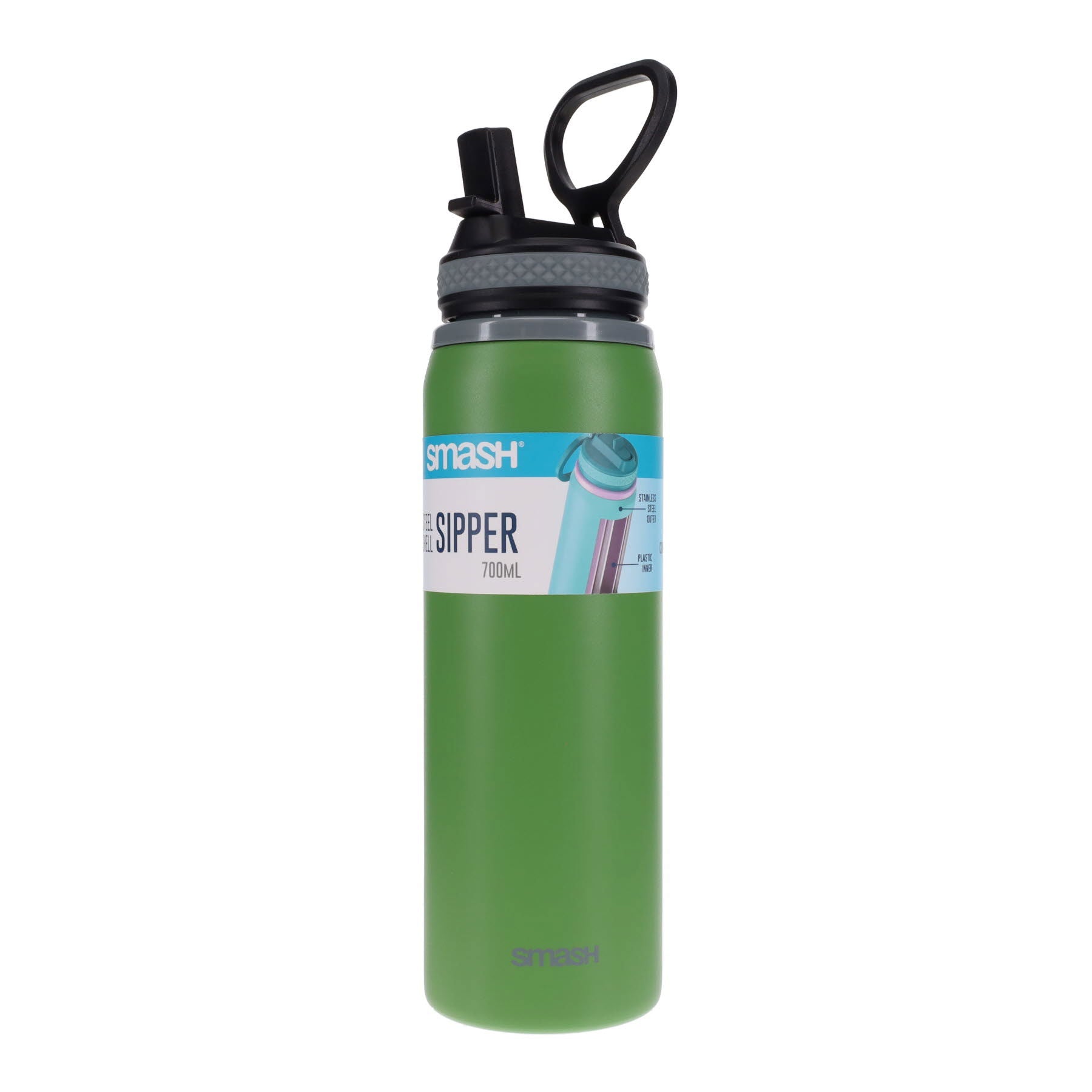 Smash Steel Shell Sipper Bottle - 700ml - Camo – Write Away Stationery