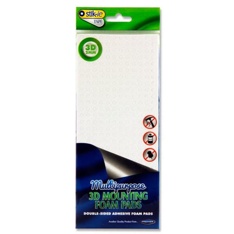 Stik-ie 3D Mounting Foam Pads - 5mm - Circle - Pack of 360