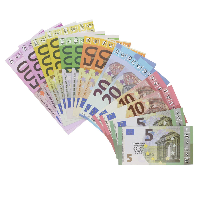 Clever Kidz Paper Euro Money Set - Pack of 70