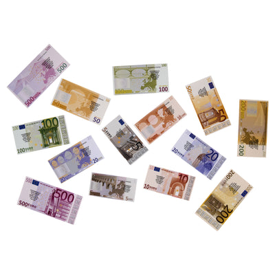 Clever Kidz Paper Euro Money Set - Pack of 70