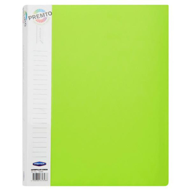 Premto A4 40 Pocket Display Book - Caterpillar Green