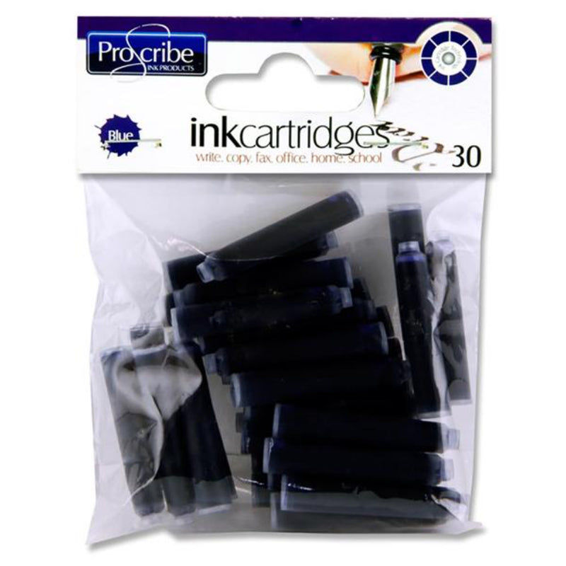 Pro:Scribe Colour Cartridge - Blue Ink - Pack of 30
