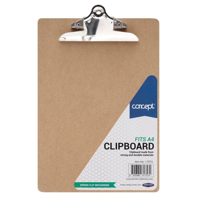 Premier Universal A4 Clipboard - Wooden